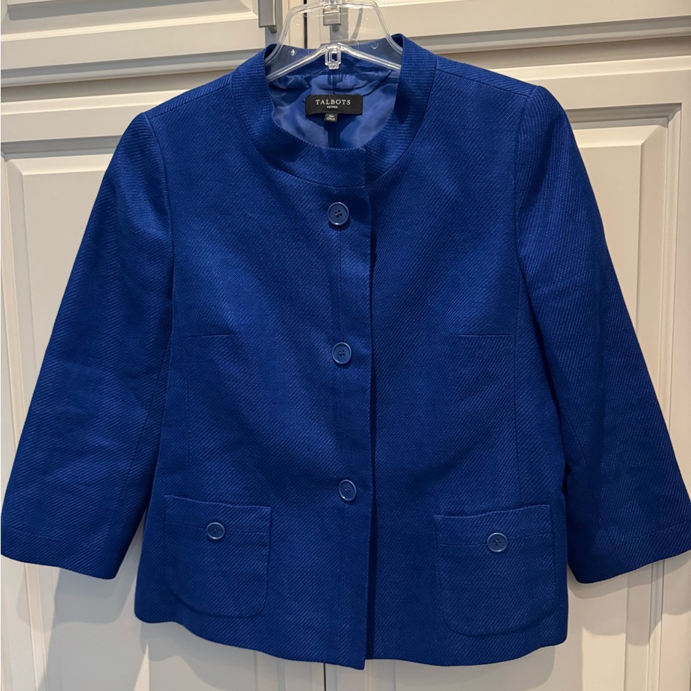 Talbots Linen Jacket 10P